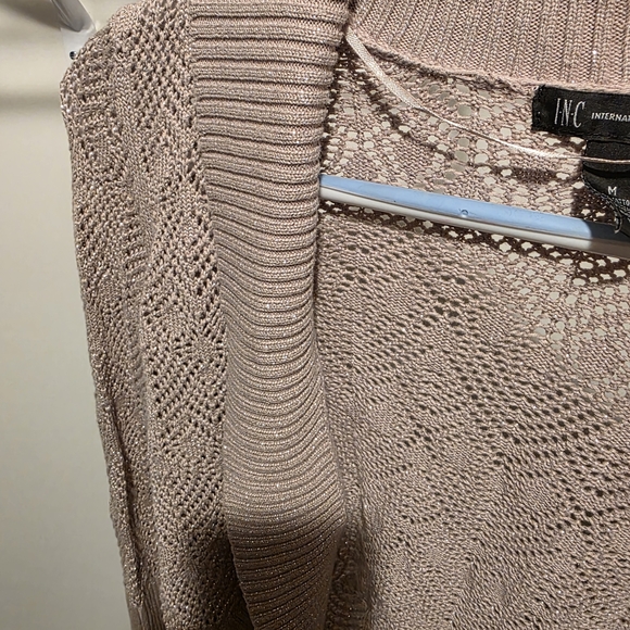 INC International Concepts Shimmer Knit Cardigan – Size Medium ✨ - Picture 3 of 6